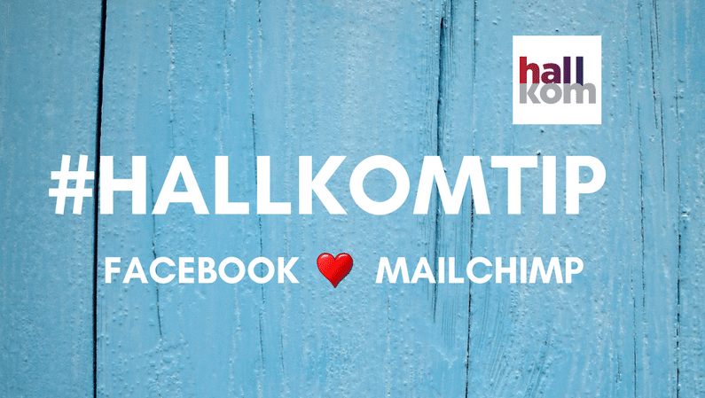 Hallkom Tip Facebook MailChimp